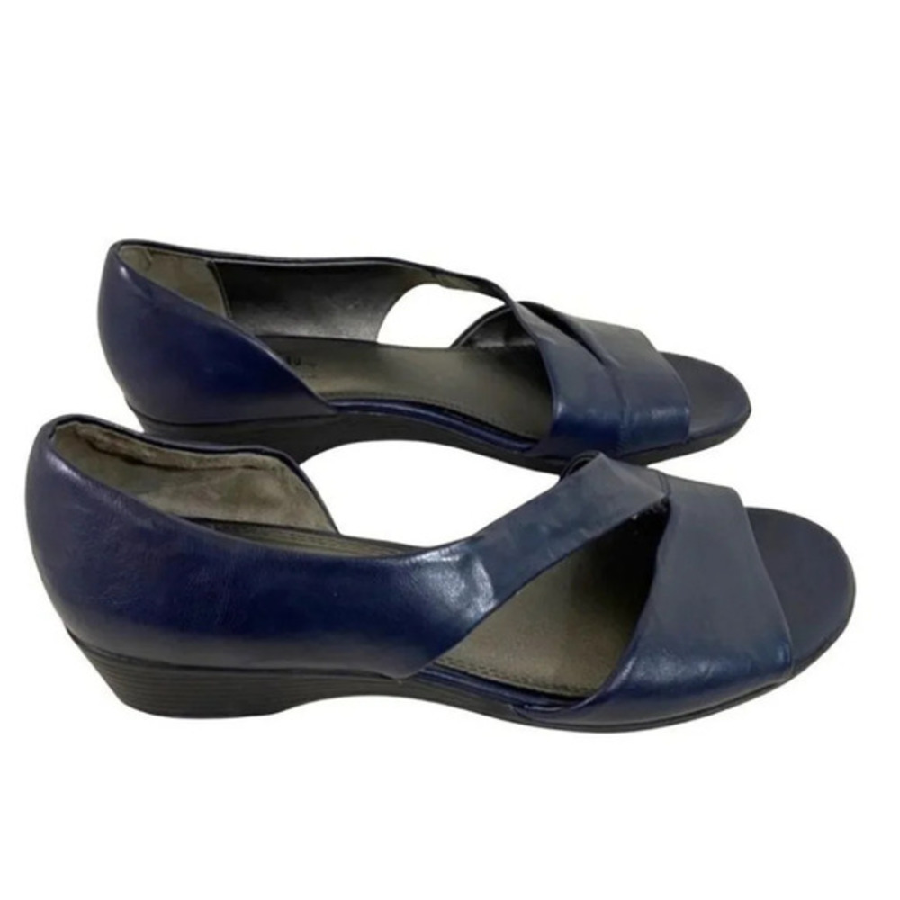 Life Stride 9W‎ Blue open toe slip on shoes